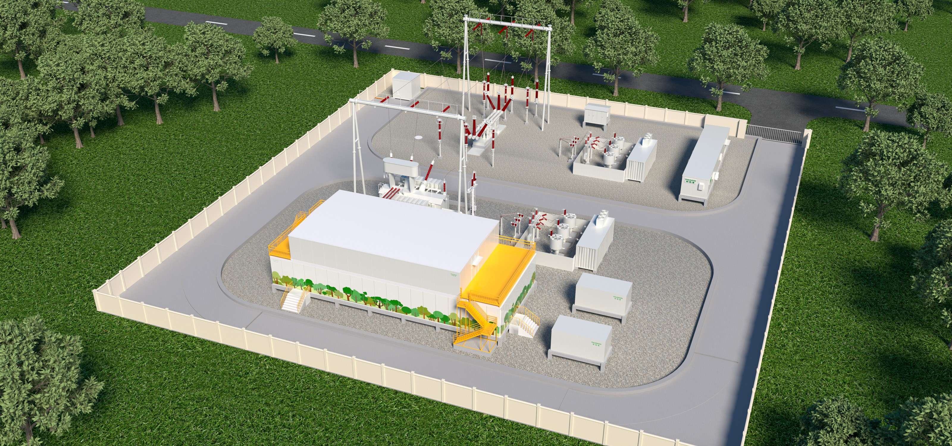 特锐德集成服务以110kV、220kV和330kV高压预制舱式模块化变电站产品为核心，为客户提供从预制舱整站设计到设备集成、
系统解决方案、全流程安装调试与工程服务，再到智能运维的“一站式全链条价值服务”的EPCO服务。